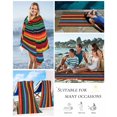 thumbnail image 5 of Mexico Stripes Beach Towels Oversized Super Absorbent, Colored Abstract Striped Orange Red Boho Lightweight Bath Towel Quick Dry Sets For Bathroom/Pool/Rv Camping/Beach Play/Gym Room/Picnic 23"x47", 5 of 8