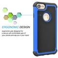 thumbnail image 2 of Apple iPhone 8 Case, iPhone 8 Cover, Njjex 2-Piece Shockproof Case For iPhone 8 4.7" Rugged Rubber Anti-Slip Plastic Hard Case Cover For Apple iPhone 8 (2017) 4.7"-[Blue/Black], 2 of 6