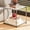White, variant on Modern 15" Metal End Table Nightstand, Freestanding Cube Storage Shelf for Bedroom Living Room, White