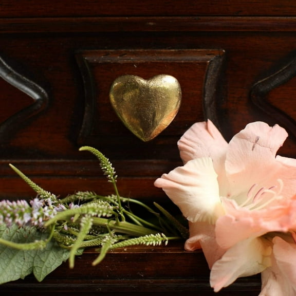 Heart Brass Knob