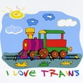 thumbnail image 2 of CafePress - I Love Trains Infant Bodysuit - Baby Light Bodysuit, Size Newborn - 24 Months, 2 of 4