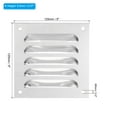 thumbnail image 2 of Cubierta de Ventilación Uxcell 5 x 5" Pantalla de Aleación de Aluminio Rejilla de Ventilación HVAC para Cocina Baño Pared Techo, 2 of 7