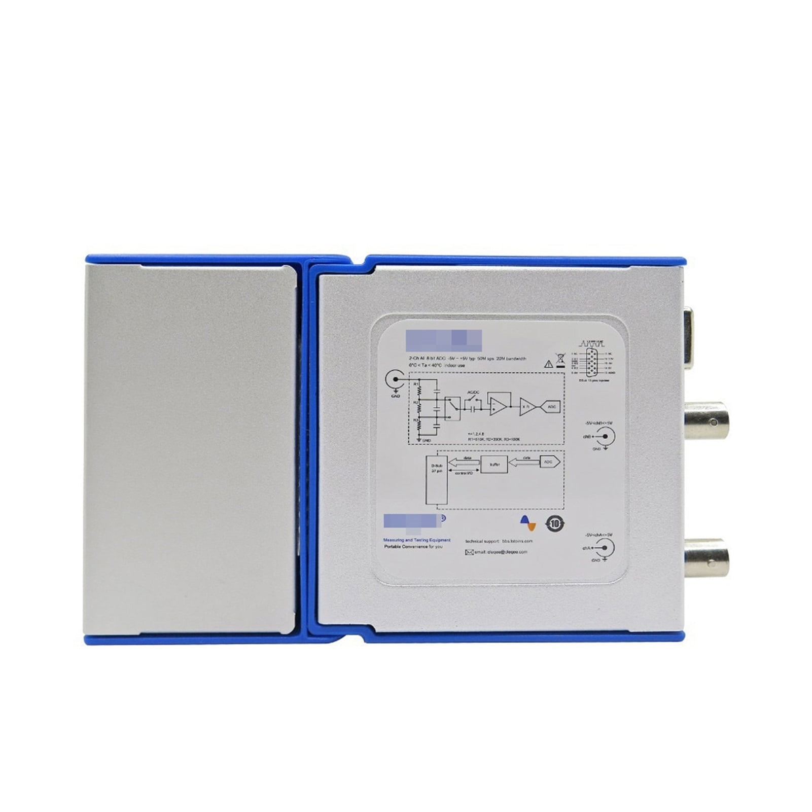 2 CH USB PC Virtual Digital Oscilloscope 20M Bandwidth 50 MSa/s Signal Generator Logic Analyzer