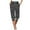 B-Black, variant on Wyobmus Women's Capri Pants Casual Elastic Drawstring Waist 3/4 Sweatpants Loose Stripe Printed Stretch Bottom Active Pants A-Black