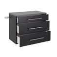 thumbnail image 4 of Prepac HangUps 3-Drawer Base Storage Cabinet, Black, 4 of 9