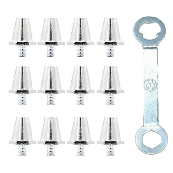 UNTERING 12Pcs Aluminum Football Boot Spikes Soccer Replacement Football Cleats Soccer Boot Cleats Track Shoes Accessor