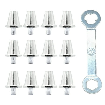 UNTERING 12Pcs Aluminum Football Boot Spikes Soccer Replacement Football Cleats Soccer Boot Cleats Track Shoes Accessor