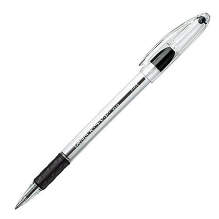 Pentel R.S.V.P. Ballpoint Pen, 0.7mm Fine Tip, Black Ink, SINGLE PEN