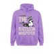 thumbnail image 3 of Sudadera con capucha de manga larga divertida de mapache, regalo de mapache encantador, ropa deportiva especial para mujer, 3 of 5