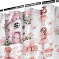 thumbnail image 3 of Fairy Princess Mushroom Pattern Shower Curtain 36"x72" ,Bathroom Decorative Shower Curtains Set with 12 Hooks,Modern Waterproof Washable Shower Curtain, 3 of 6