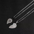 thumbnail image 5 of GKNET Couples Delicate Jewelry Heart Necklaces Couple Necklace Stainless Steel Engraved WY4-A1, 5 of 9