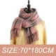 thumbnail image 2 of Bufanda de invierno para mujer, chal de cachemira con borlas y cuadros grandes, bufandas de gran tamaño, bufandas cálidas y acogedoras para invierno y otoño, 2 of 5