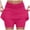 Hot Pink, variant on Womens Skorts with Pockets Tummy Control Plus Size Skorts for Women High Waist Athletic Sports Pants Skirt Casual (Red, XL)