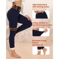 thumbnail image 5 of Fleece Lined Leggings Women - Thermal Thick Winter Warm High Waisted Tummy Control Soft Pants for Snow Cold, 5 of 6