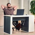 thumbnail image 2 of Repose-pieds Hamac, Ajusteur de Pieds pour Bureau, Support de Casque Inclus Réglable Portable Parfait pour Soulager Vos Pieds, 2 of 5