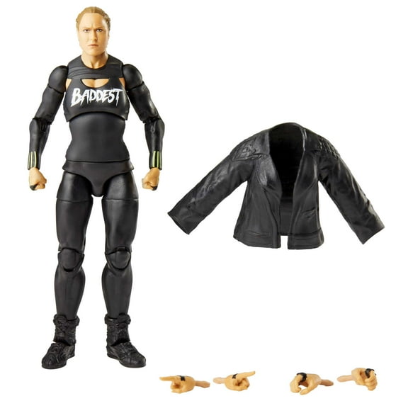 WWE Elite Collection Ronda Rousey Action Figure with Accessories, Posable Collectible (6-inch)