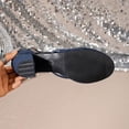 thumbnail image 5 of GERsome Womens Chunky Block Heels Closed Round Toe Ankle Strap Dress Pumps Shoes for Office Party Wedding Blue Size 6, 5 of 9