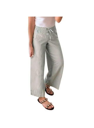 Country road paper shop bag linen pants