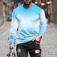 thumbnail image 1 of Blusas y camisas de manga larga con cuello redondo para hombre, blusas casuales de cuello redondo y manga larga, camisetas estampadas, blusas para hombre, 1 of 5