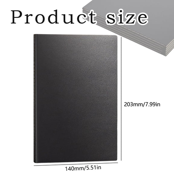 Clearance Under $0.79! 1PC B5 Thick Notebook, Hardcover Lined Journal for Work & Writing, Paper, for Office & Home, (B5, Black)