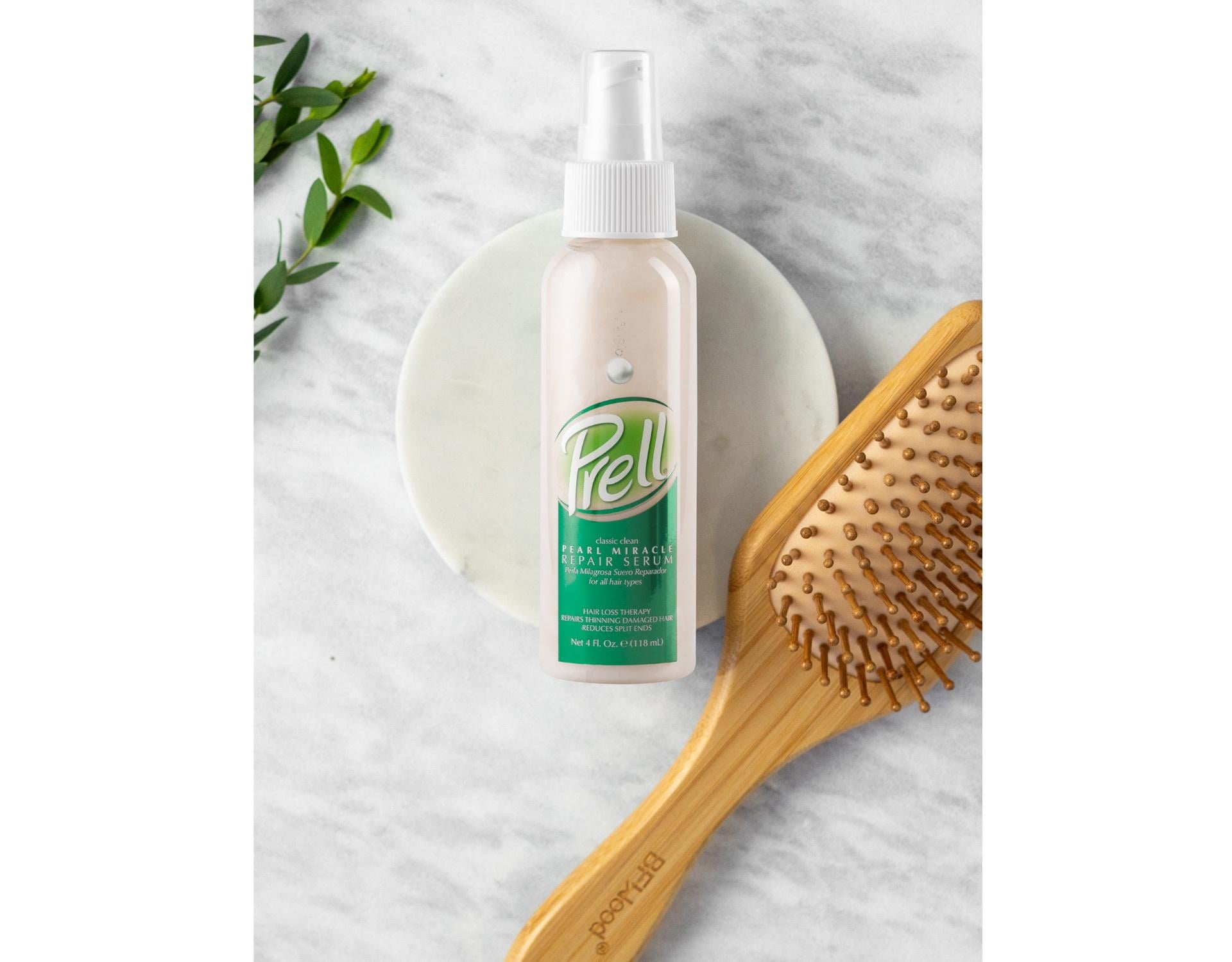 (3 pack) Prell Classic Clean Pearl Miracle Repair Serum for All Hair Types Hair Loss Therapy Repairs Thinning Damaged Hair Reduces Split Ends 4 fl oz