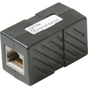 CAT5E IN LINE COUPLER BLACK