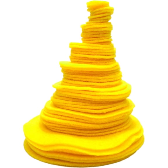 Playfully Ever After Yellow Craft Felt Circles (Mixed Size Pack - 56pc)