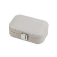 thumbnail image 1 of Estuche para joyas Caja hermosa delicada Portátil Gran capacidad Soportes para pendientes multifuncionales Collar para el hogar Almacenamiento y organización del hogar Gris claro 12*7.5*4 cm Cateissary  HA077954-08, 1 of 6