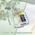 thumbnail image 7 of Portable Mini Acrylic Watercolor Palette with Metal Clip - Compact 8/15 Grid Wooden Palette for Artists, Travelers, and Sketchers - Perfect Unique Gift for Watercolor Painting Outdoors, 7 of 7