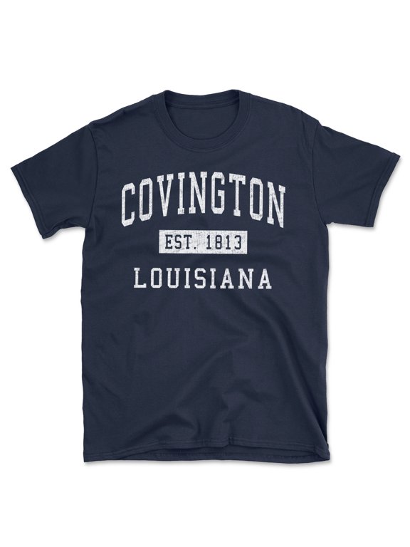 Covington Louisiana Classic Established Men's Cotton T-Shirt