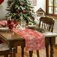 thumbnail image 4 of Christmas Snowflakes Red Watercolor Table Runner 13x70in Non-Slip Cotton Linen Table Runners, Winter White Snow Seamless Dresser Scarves TableRunner for Dinner Kitchen Dining Wedding Party, 4 of 9