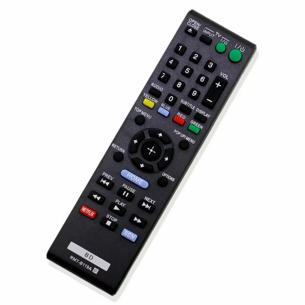 New Remote Replacement Rmt B119a For Sony p Bx18 p S185 Blu Ray Disc Player Walmart Com Walmart Com