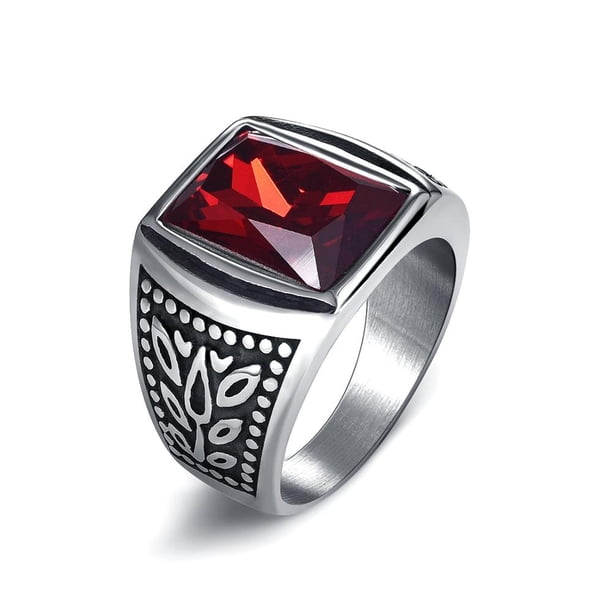 Anillo Jiayiqi para hombre, anillo Punk Rock Smooth 316L de acero inoxidable, anillo de sello para hombre, joyería de fiesta de Hip Hop, venta al por mayor, anillo de boda para hombre Dengxun unisex