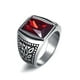thumbnail image 1 of Anillo Jiayiqi para hombre, anillo Punk Rock Smooth 316L de acero inoxidable, anillo de sello para hombre, joyería de fiesta de Hip Hop, venta al por mayor, anillo de boda para hombre Dengxun unisex, 1 of 2