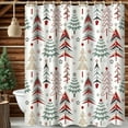 thumbnail image 3 of Christmas Shower Curtain Decorations Winter Xmas Bath Curtains Decor for Home Bathroom with Hooks 54"W x 78"L (Pack of 1), 3 of 5