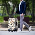 thumbnail image 3 of HELLHERO Polyester Suitcase Cover for Holiday Journey Breathable Fashion Bottom Zipper, Terrazzo Texture Design, 3 of 7