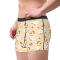 thumbnail image 2 of Yiaed Cute Duck And Flower Print Men's Soft Cotton Boxer Shorts Breathable Boxers Underwear Moisture-Wicking Underwear Stretch Boxer Briefs for Man-Small, 2 of 5