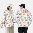 thumbnail image 4 of Balery Colorful Crabs Sudadera ligera de manga larga con capucha y protección solar UPF 50+ para hombre y mujer, ideal para pesca y running-Medium, 4 of 7