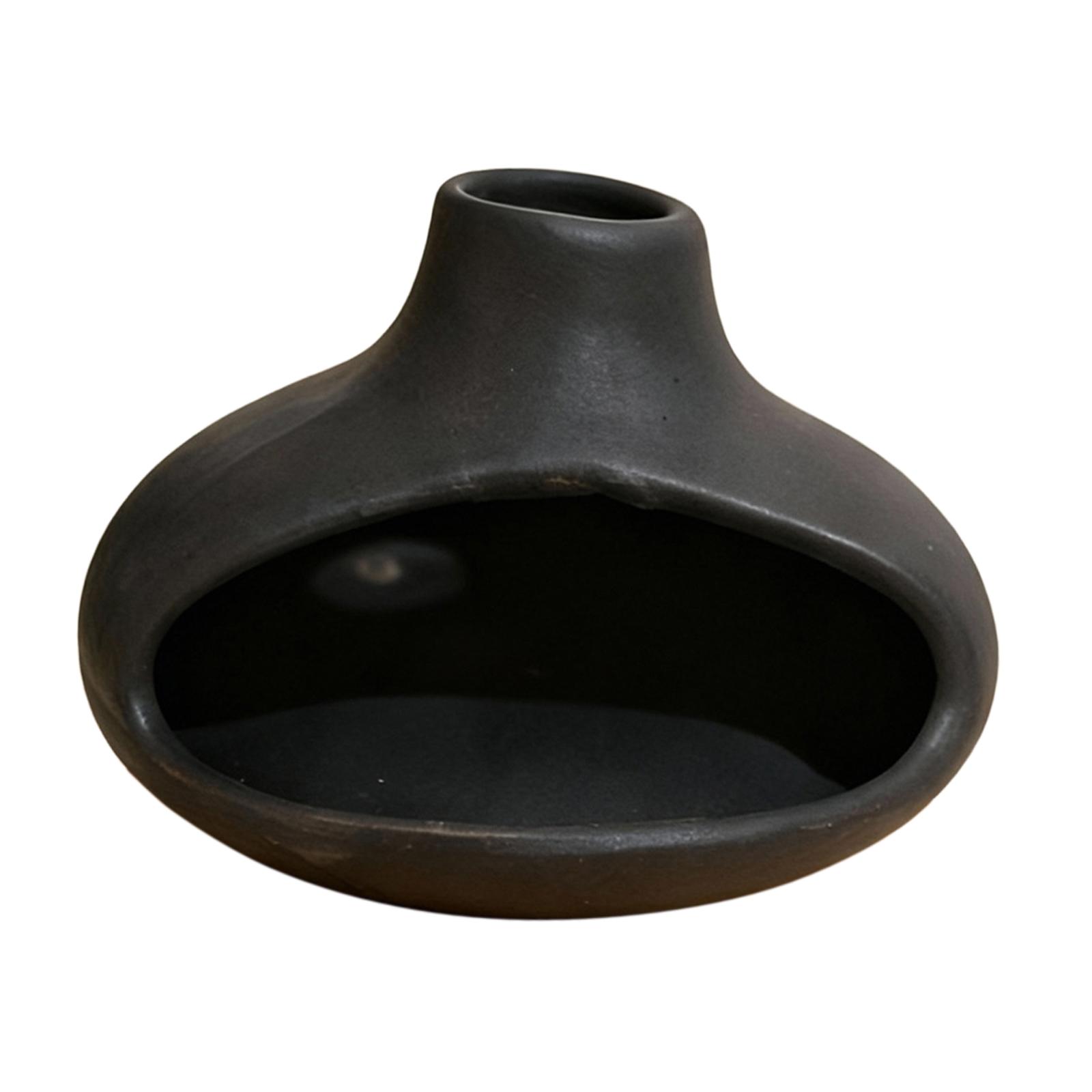 WLPZXP Ceramic Incense Burner Holder Censer SPA Decoration Accents Incense Cone Burner black