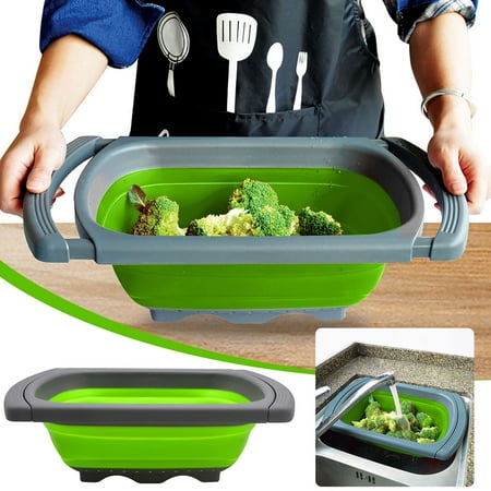 

Fjofpr Water Filters Square Foldable Water Filter Basket Fruit And Vegetable Basket Vegetable Washing Basket Kitchen Vegetable Washing Tool