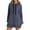 34#Gray, variant on The Warmy Oversized Hoodie Dress, Warmy Hoodie Women's Casual Pullover Split Hem Drawstring Long Sweatshirt Green XL