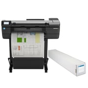 HP DesignJet T830 Wireless 24" LF MFP Inkjet Printer, with Matte Paper Roll