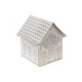 thumbnail image 1 of Gold And White Gingerbread Metal House, 1 of 3
