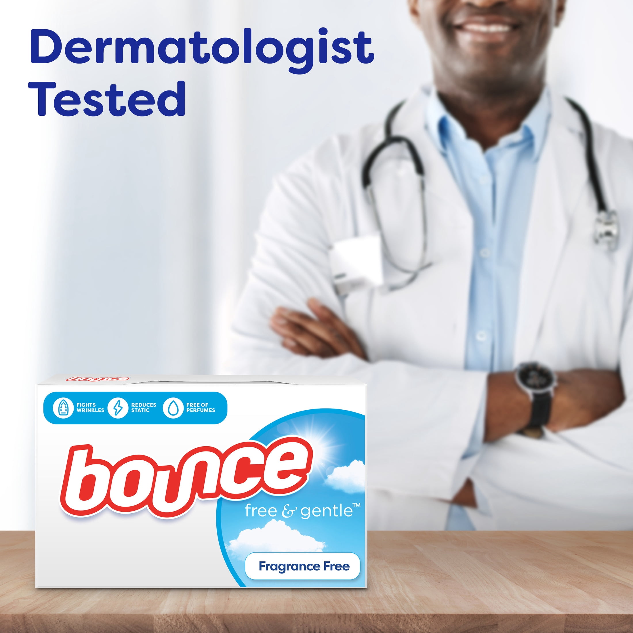 Bounce Dryer Sheets, Free & Gentle, Unscented, 330 Count