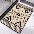 thumbnail image 2 of Luxurious 20x32 in Boho Bathroom Runner Rug - Moroccan Geometric Design, Non-Slip & Machine-Washable. Soft Long Bath Mat Ideal for Bathtub, Sink, Shower. Enhance Your Bathroom with Farmhouse Style!, 2 of 5