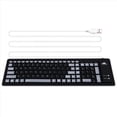 thumbnail image 2 of Teclado de Silicona Portátil, Silencioso y Plegable, USB, Flexible, Suave, Impermeable, Enrollable, para PC y Portátil., 2 of 9