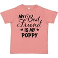 thumbnail image 3 of Inktastic My Best Friend is My Poppy with Hearts Boys or Girls Toddler T-Shirt, 3 of 5