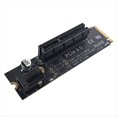 thumbnail image 1 of NGFF vers PCI-E X4 Adaptateur de Conversion Port M2 vers PCIE Carte d'Extension Compatible avec X1 X4 X8 X16 PCI-E Interface PH47B, 1*Adaptateur de Conversion, 1 of 8