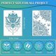 thumbnail image 2 of 12 plantillas de mandala grandes reutilizables, plantillas de pintura de mandala de 8,3 x 11,7 pulgadas, plantilla de diseño floral, dibujo de mandala, 2 of 4