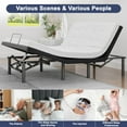 thumbnail image 5 of HSUNNS Adjustable Bed Frame, Individually Tilting Head and Foot with Remote, Adjustable Bed Base with Quiet Motor, Electric Bed, Queen Size, 5 of 12
